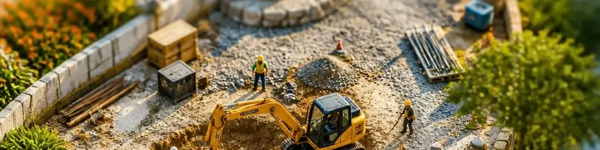 Chantier miniature tilt-shift